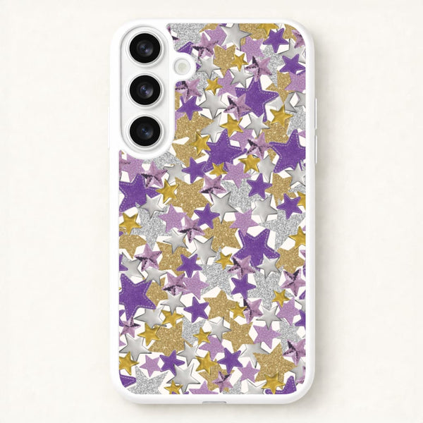 Mauve Stars Collage Galaxy S26 Case