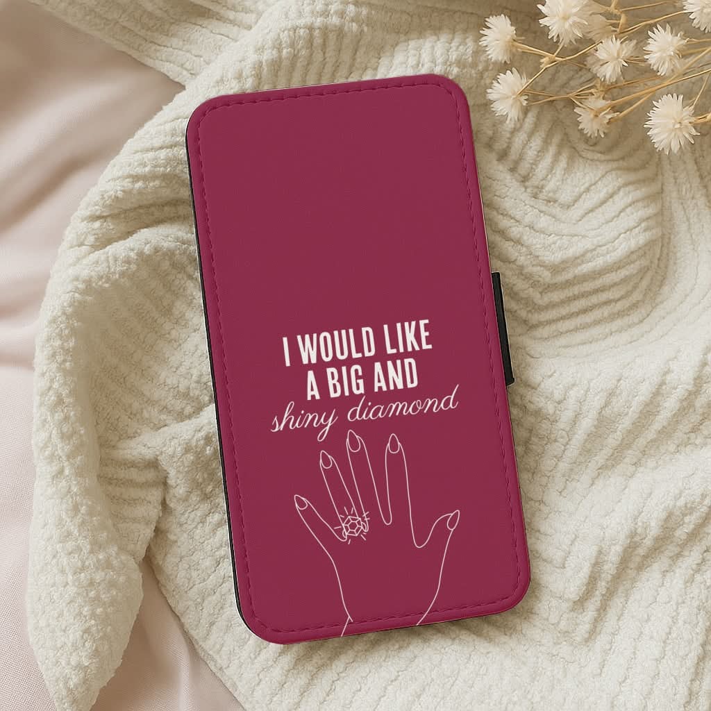 Shiny Diamond Leather Phone Case