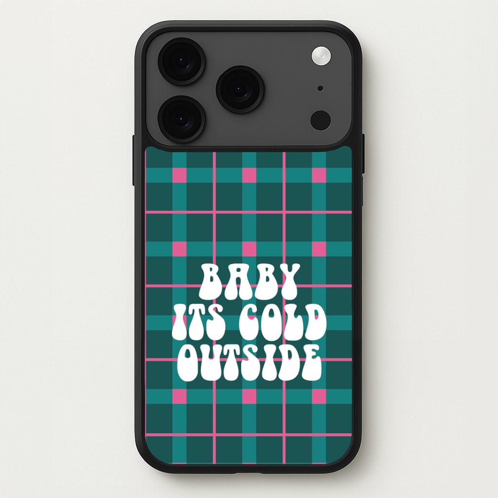Baby It's Cold Outside Tartan iPhone 17 Pro Case