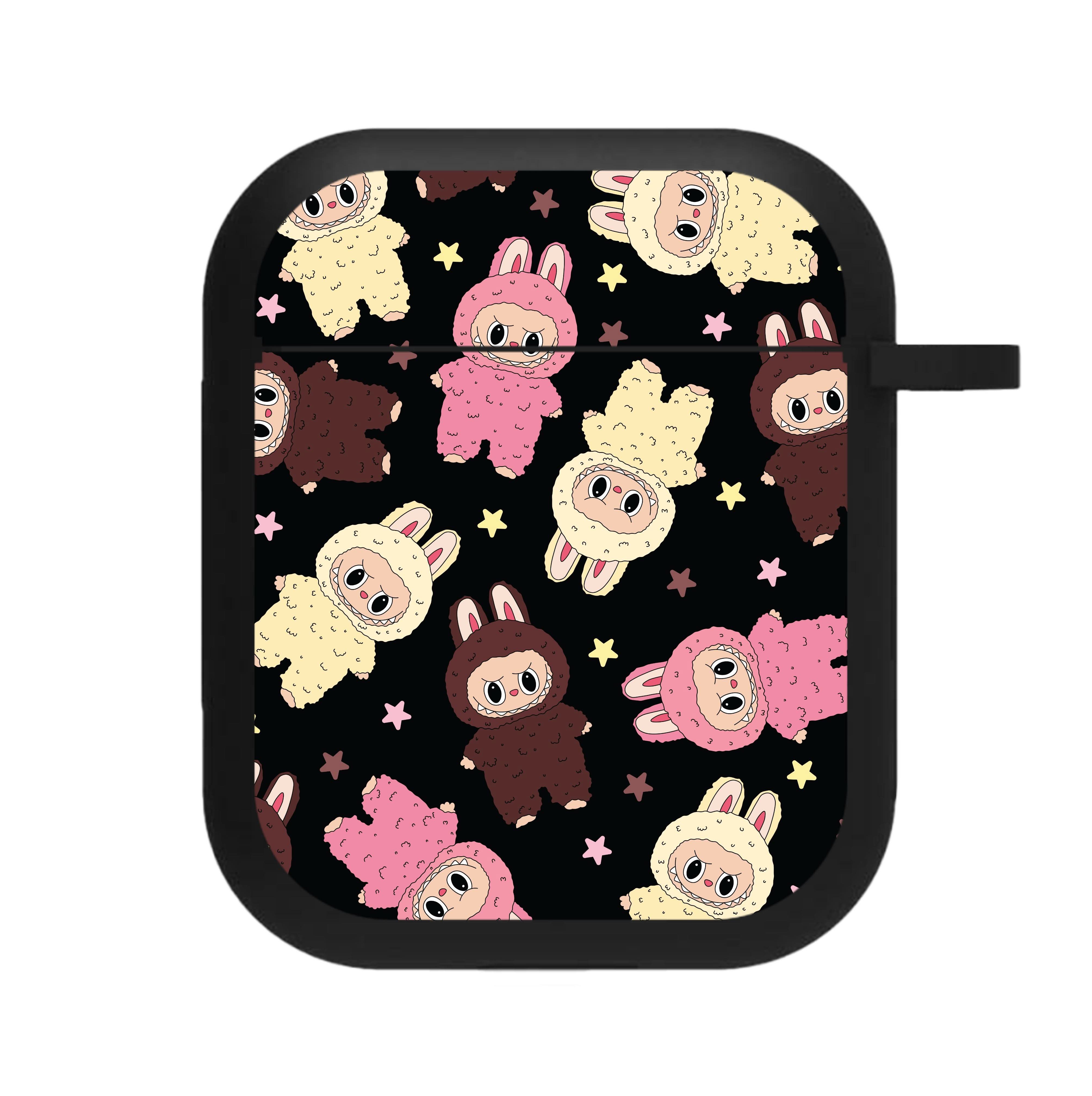 Cute Monsters And Stars Pattern AirPods Case