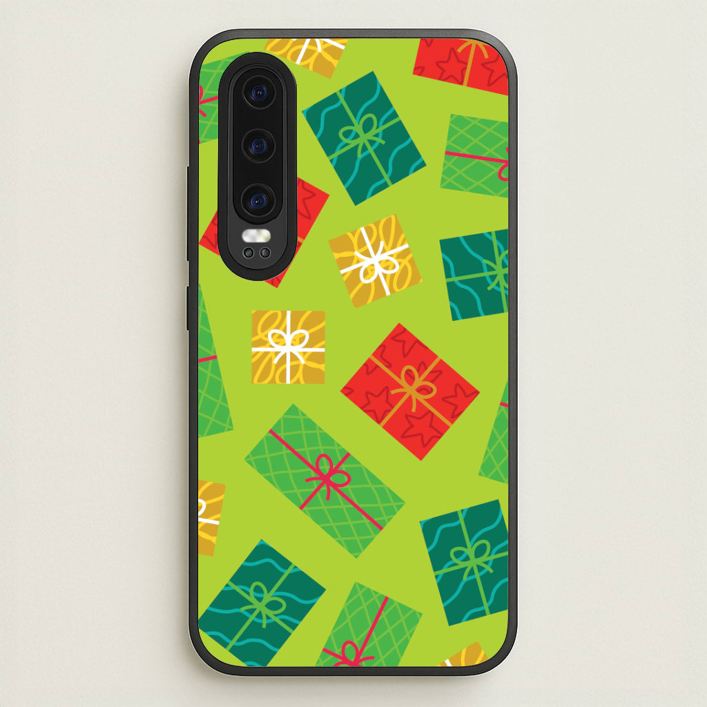Colourful Abstract Christmas Presents Pattern Huawei P30 Case