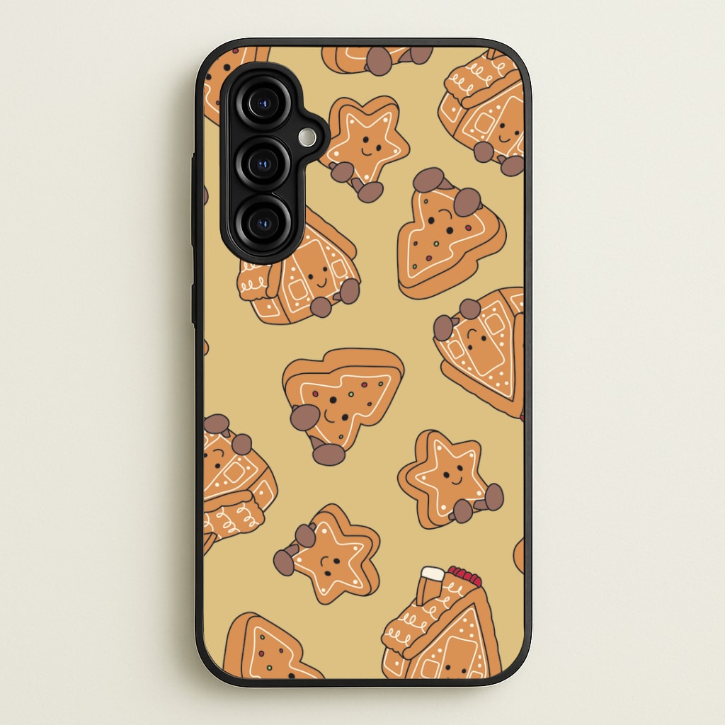 Gingerbread Plushies Pattern Galaxy A54 Case