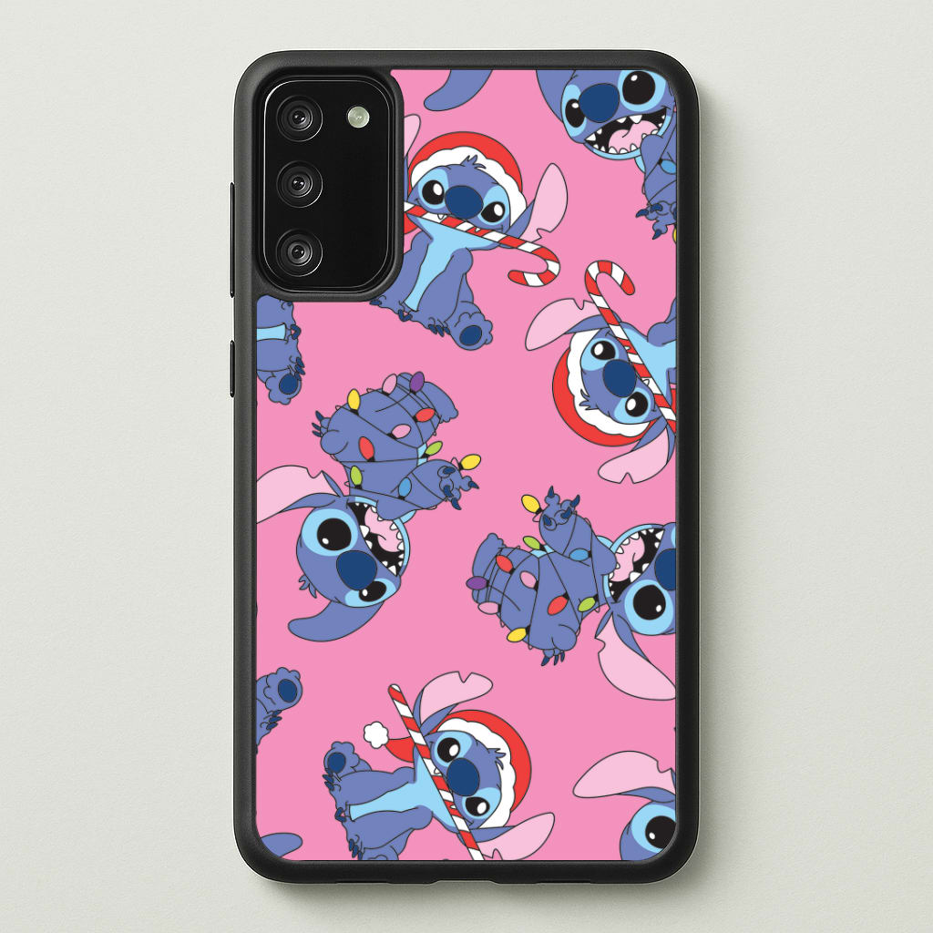 Christmas Cute Blue Alien Pattern Galaxy S20FE Case
