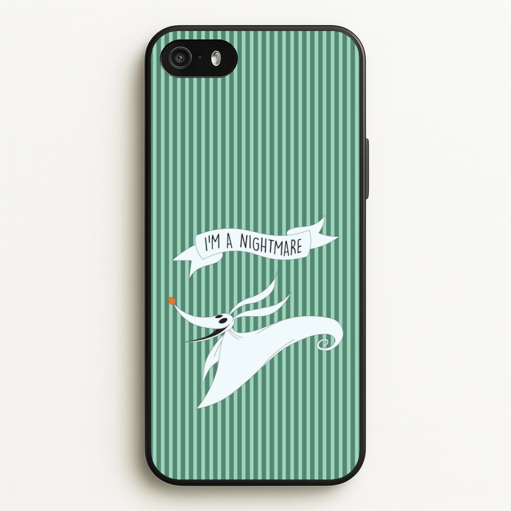 Stripey I'm A Nightmare iPhone 5 / 5s / SE 2016 Case
