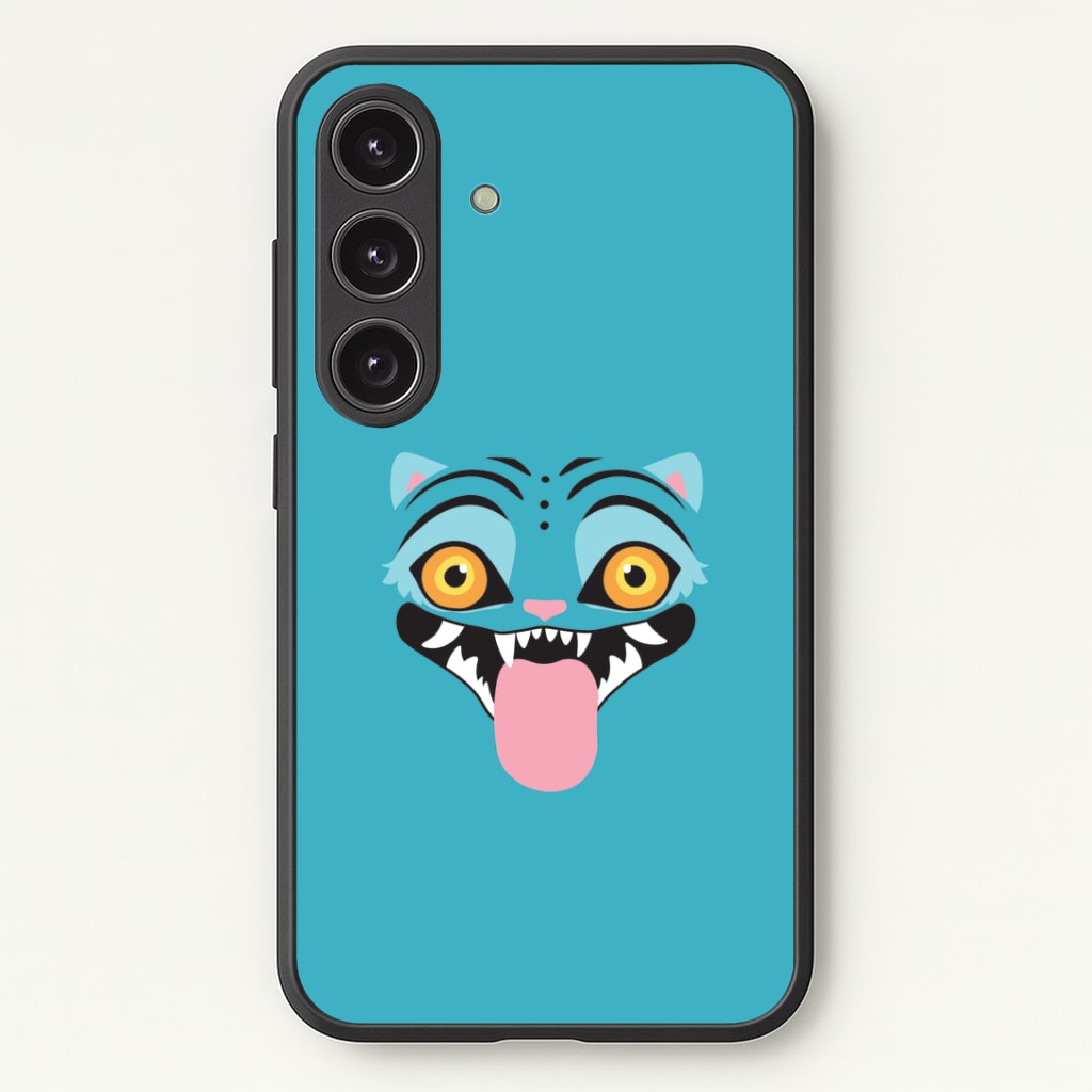 Demon Cat Face Galaxy S24 Case