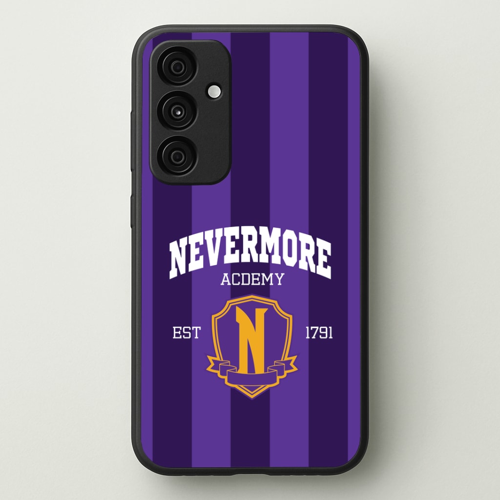 Addams Academy Purple Galaxy A55 Case