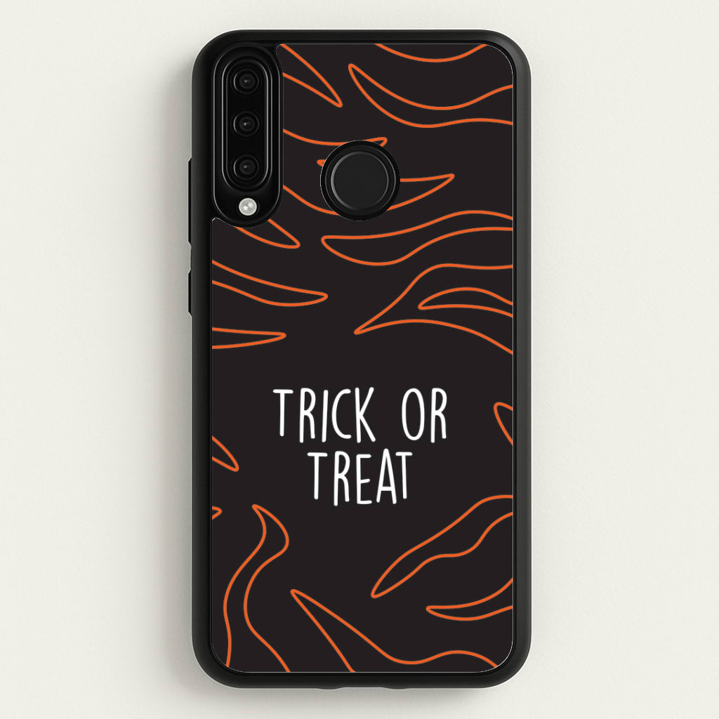 Zebra Print Trick Or Treat Huawei P30 Lite Case
