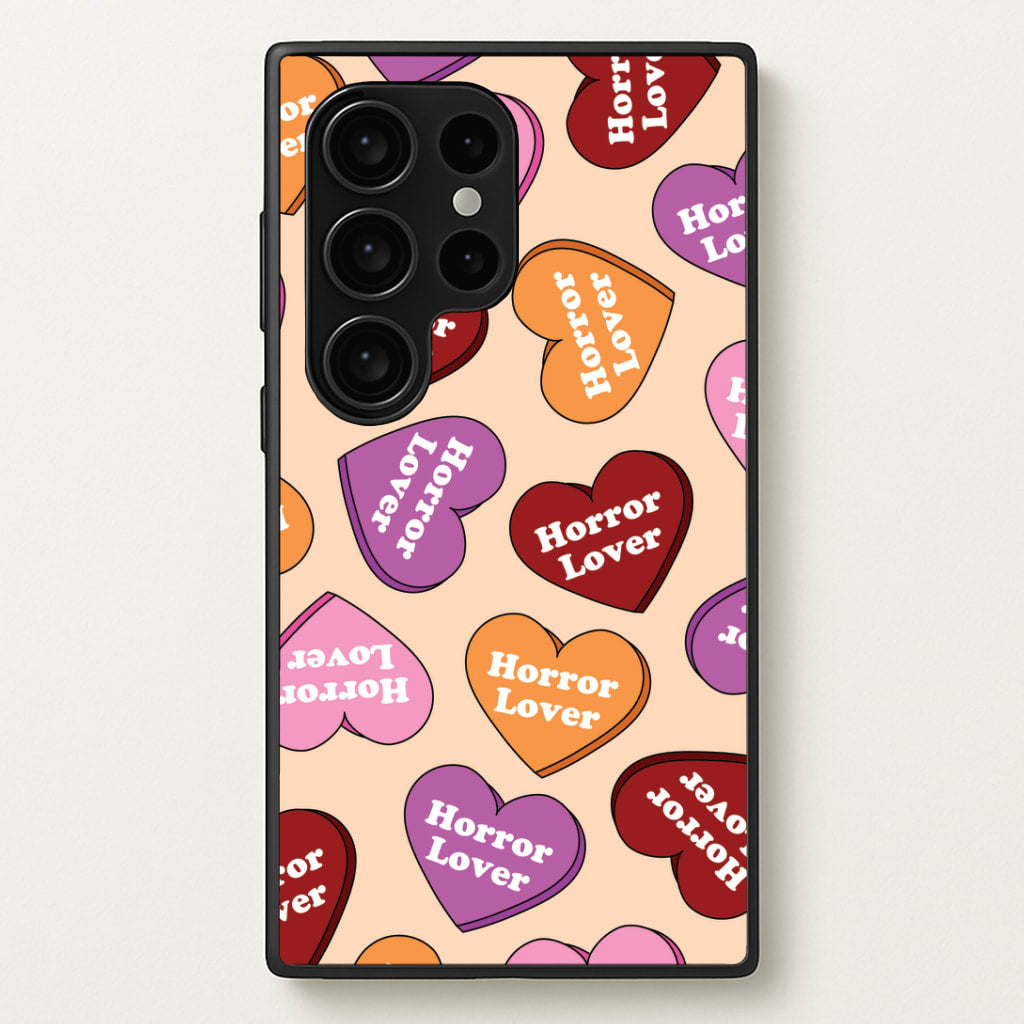 Horror Lover Hearts Pattern Galaxy S24 Ultra Case