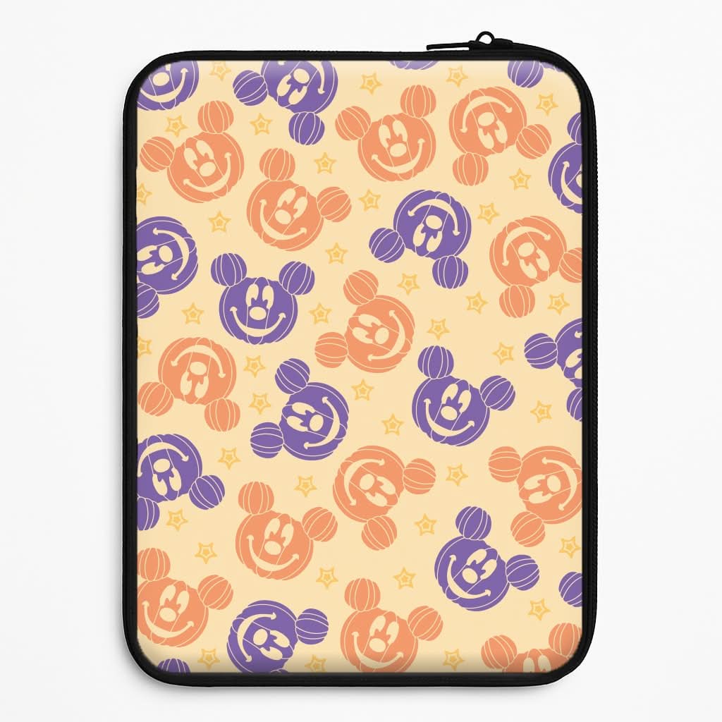 Pumkin Mouse And Stars Pattern Laptop Sleeve