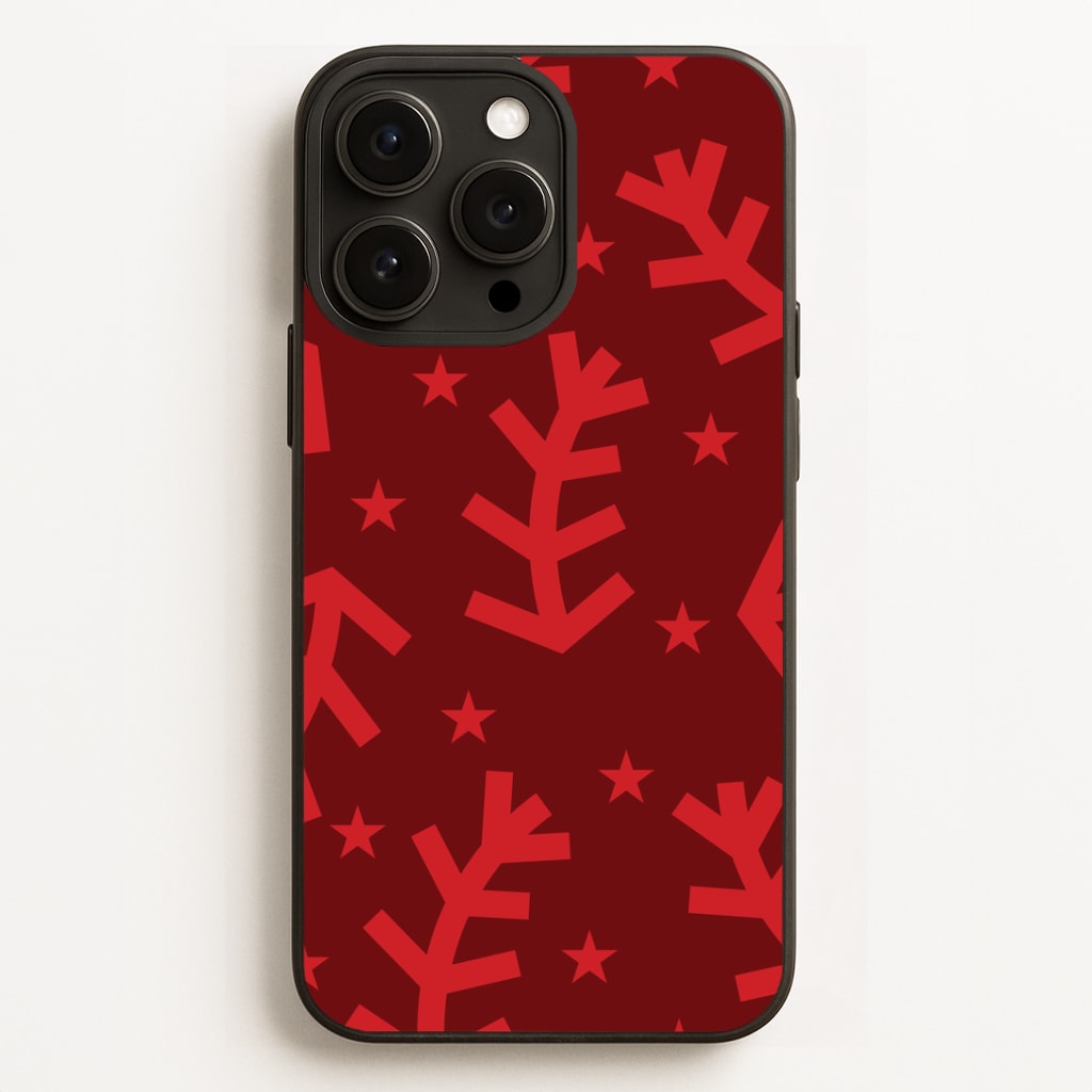 Abstract Ferns And Snowflakes Pattern iPhone 12 Pro Max Case