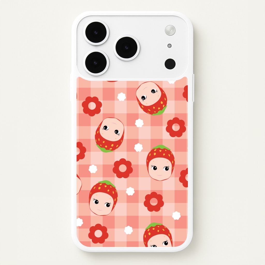 Strawberry Angel Pattern iPhone 17 Pro Case