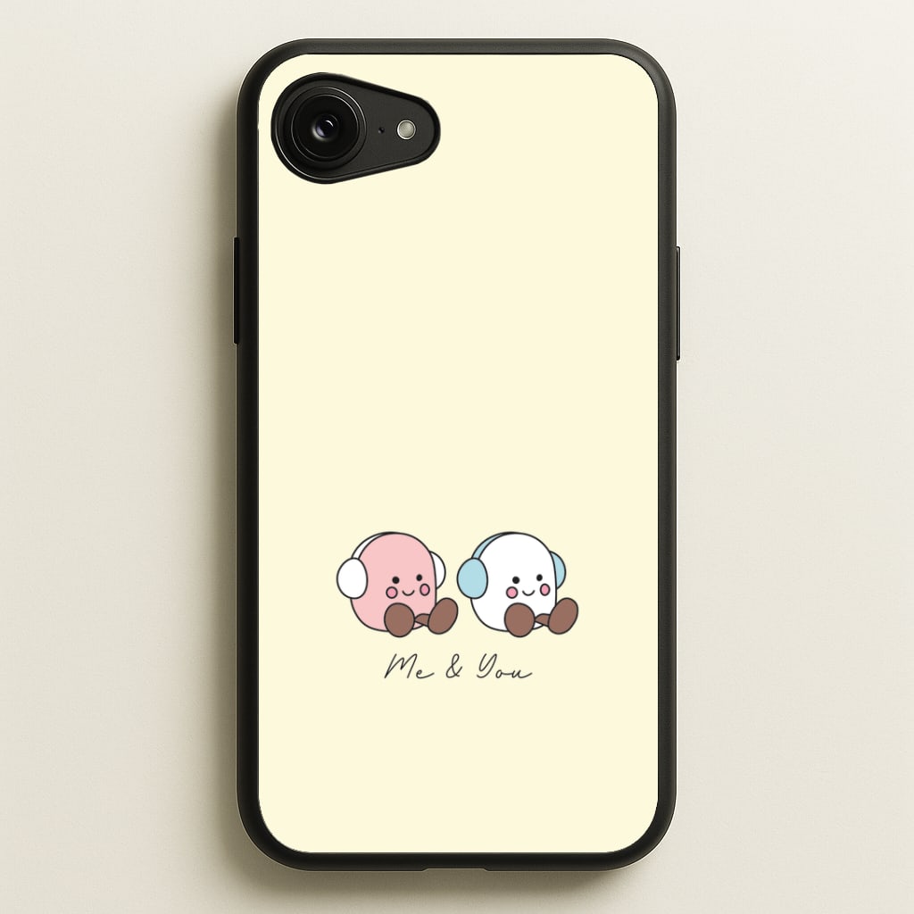 Cute Christmas Marshmellow Plushies iPhone 16e Case