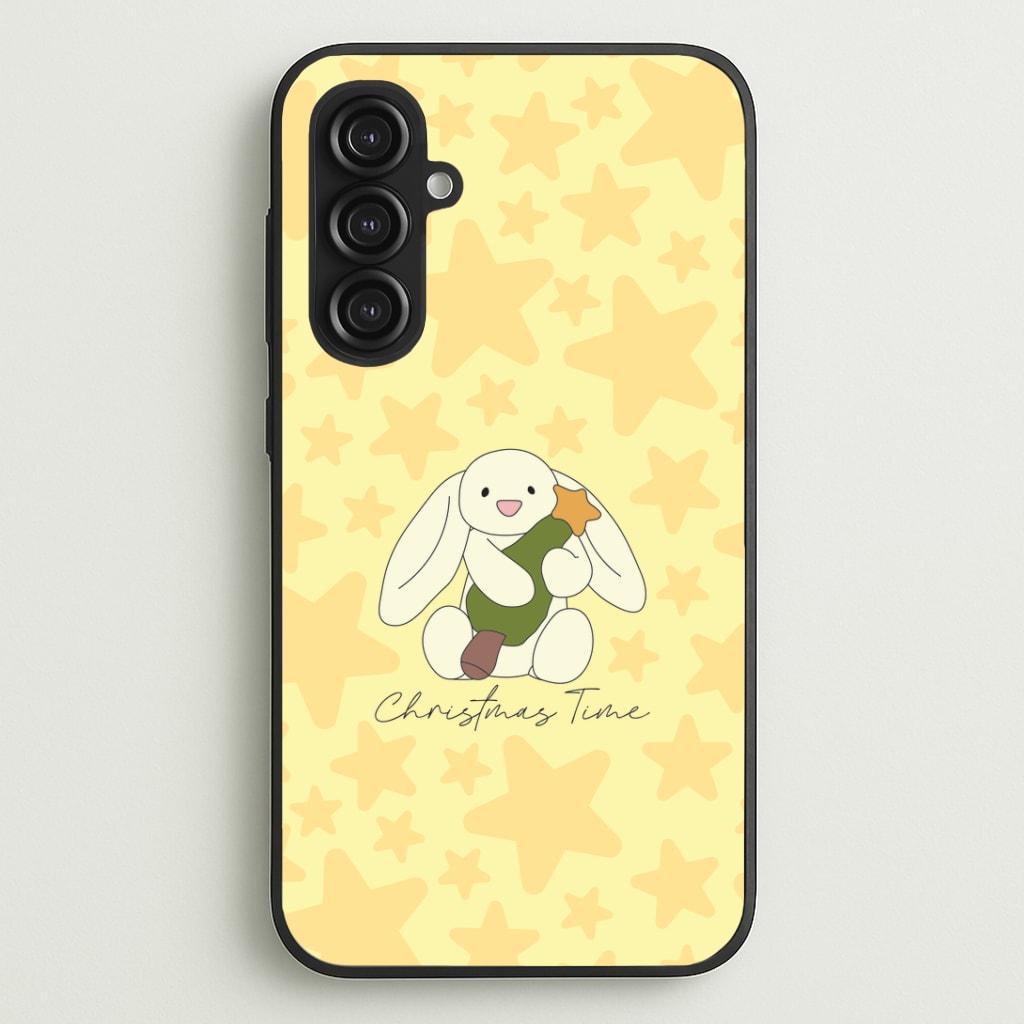 Christmas Bunny Stars Plush Galaxy S23FE Case