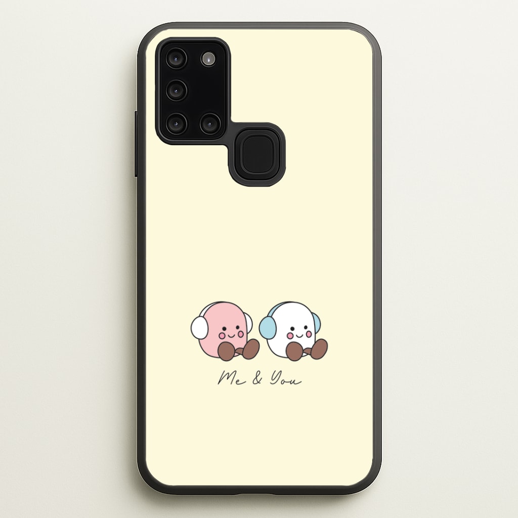 Cute Christmas Marshmellow Plushies Galaxy A21s Case