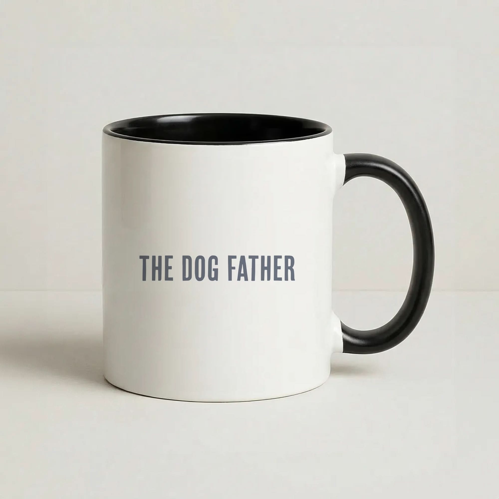 The Dog Father Black Mug
