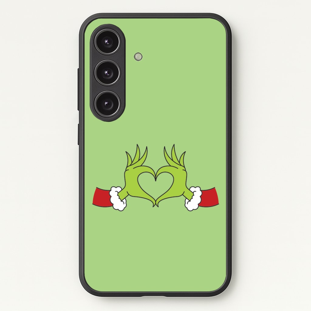 Christmas Green Heart Galaxy S24 Case