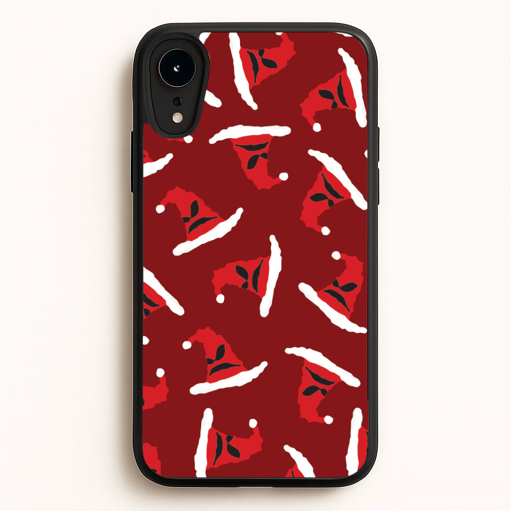 Sorting Christmas Hat Pattern iPhone XR Case