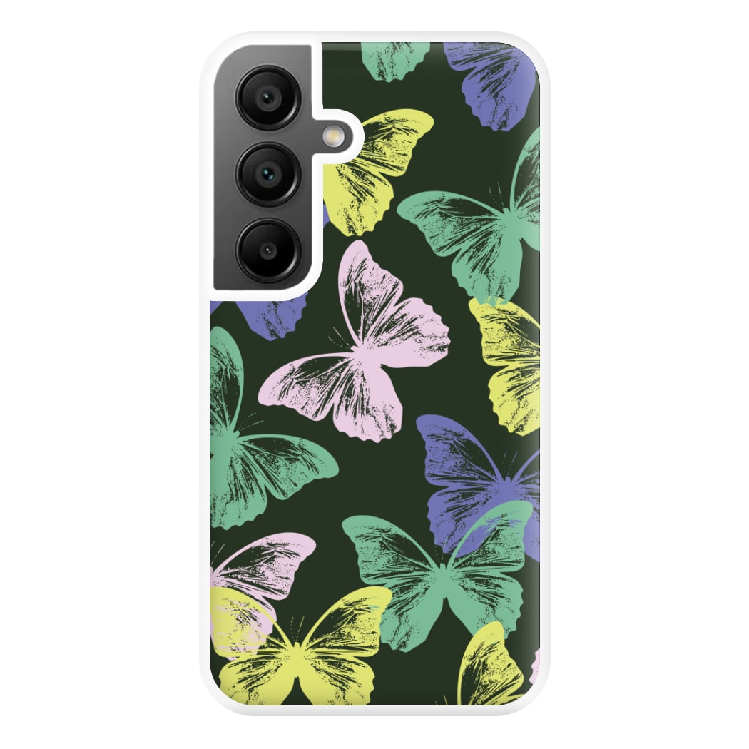 Colourful Butterfly Stamps Pattern Galaxy A55 Case