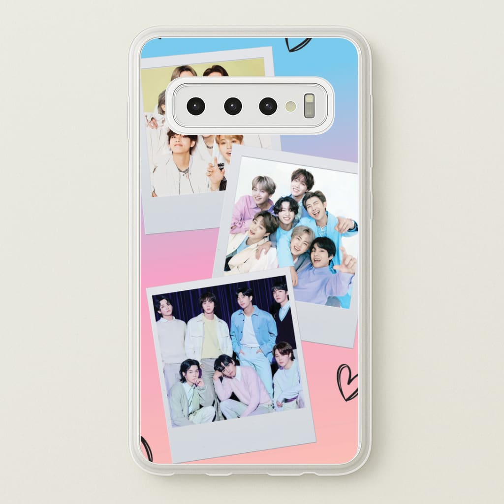 K-Pop Band Polaroid Collage Galaxy S10 Case