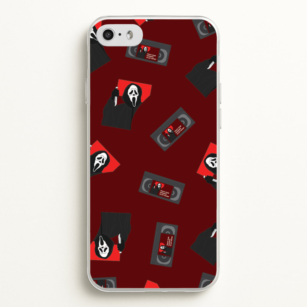 VHS & Ghostface Pattern iPhone 5 / 5s / SE 2016 Case