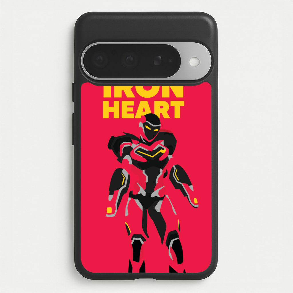 Metal Heart Hero Standing Google Pixel 10 Pro XL Case