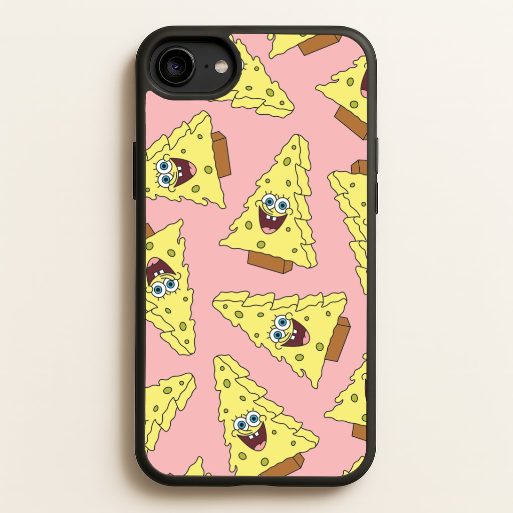 Christmas Tree Cartoon Sponge Pattern iPhone 6 / 7 / 8 / SE Case