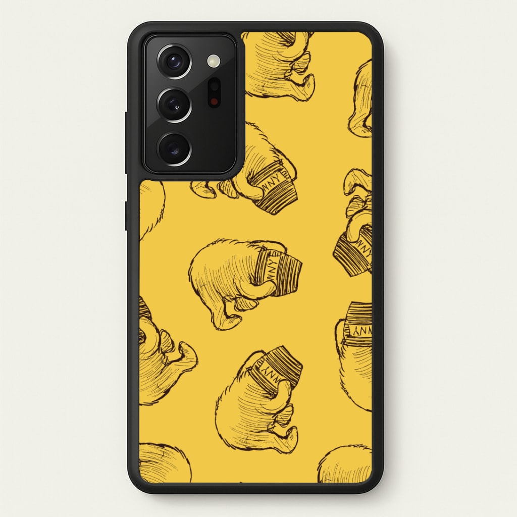 Winnie Honey Pot Pattern Galaxy Note 20 Ultra Case