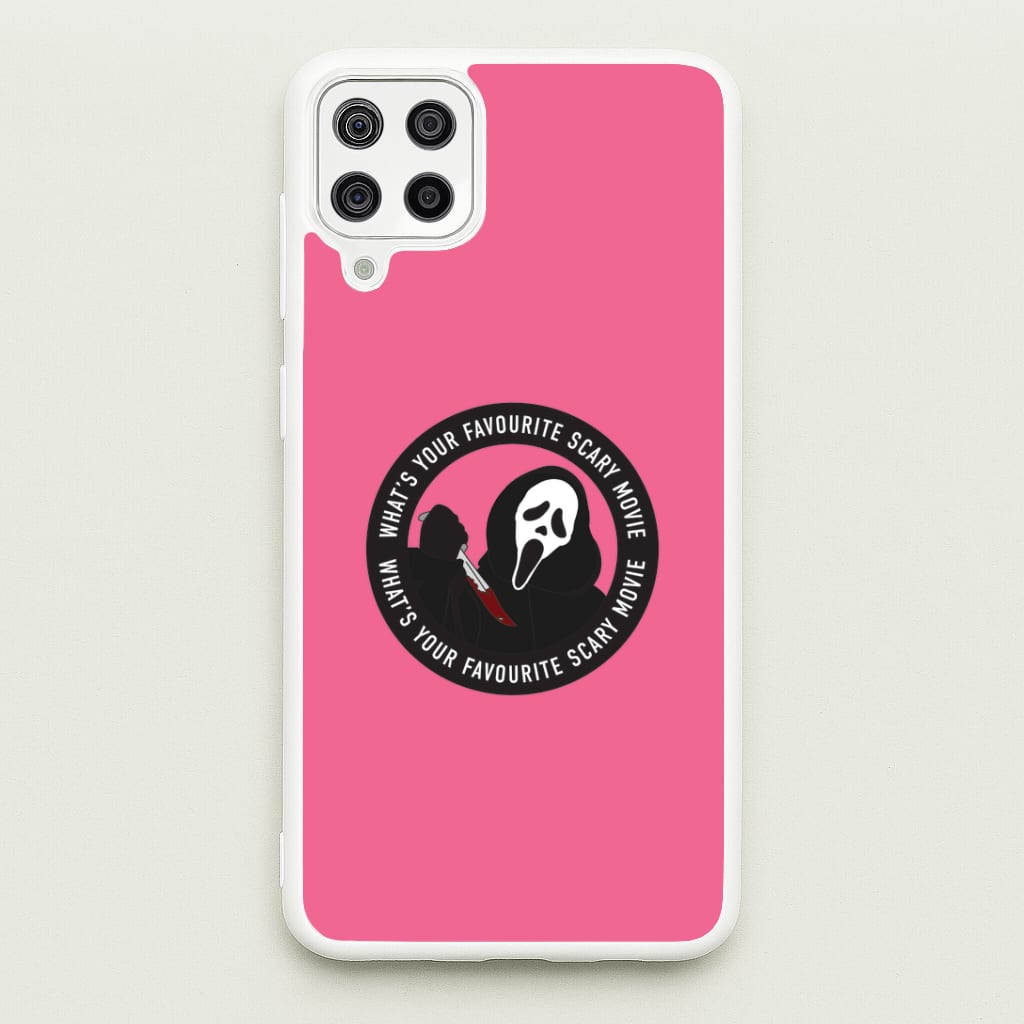 What's Your Favourite Scary Movie Badge Galaxy A12 Case