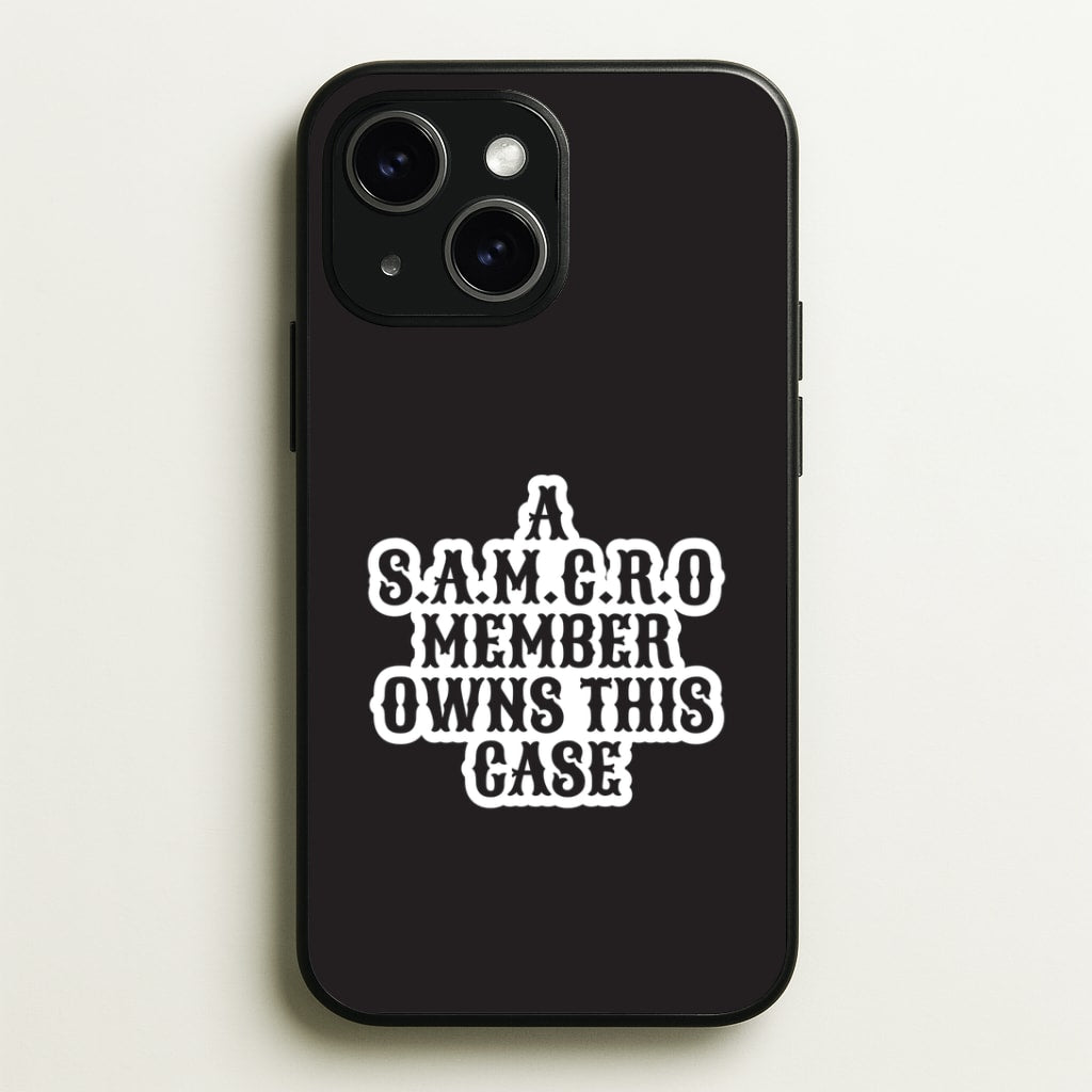 SAMCRO Member iPhone 15 Case