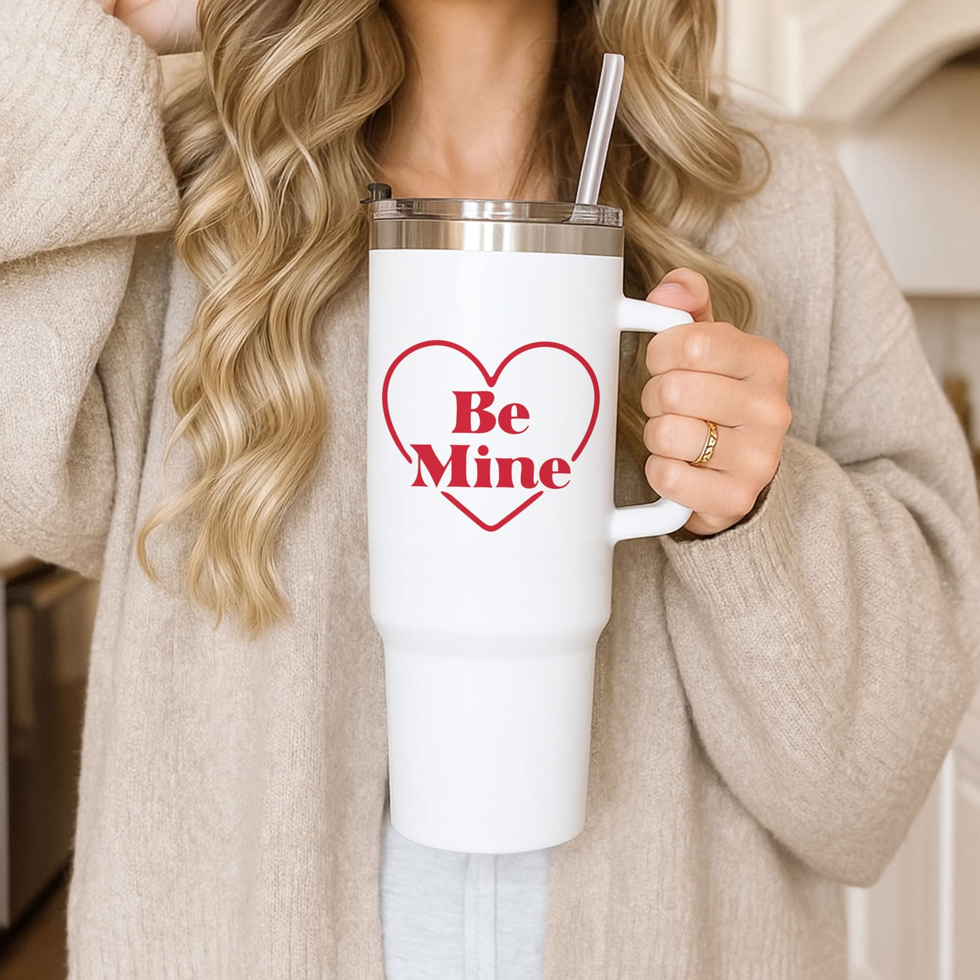 Be Mine Stripey Tumbler