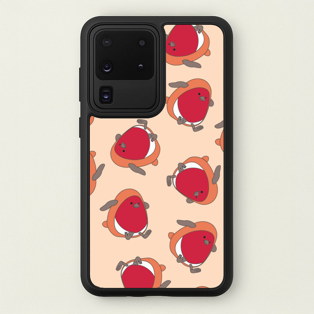 Christmas Robin Plush Pattern Galaxy S20 Ultra Case