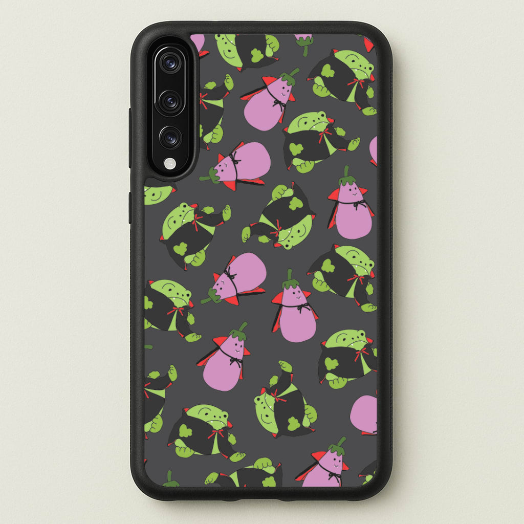 Vampire Frogs And Vegetables Pattern - Halloween Huawei P20 Pro Case