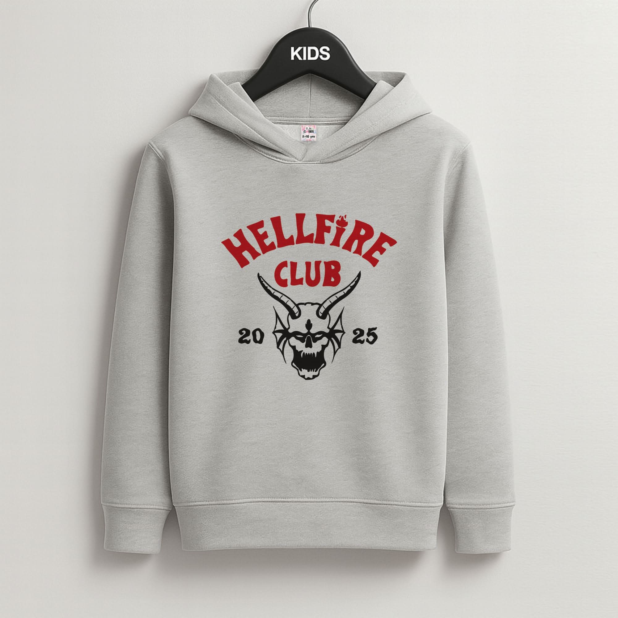 Hellfire Club 2025 Grey Kids Hoodie