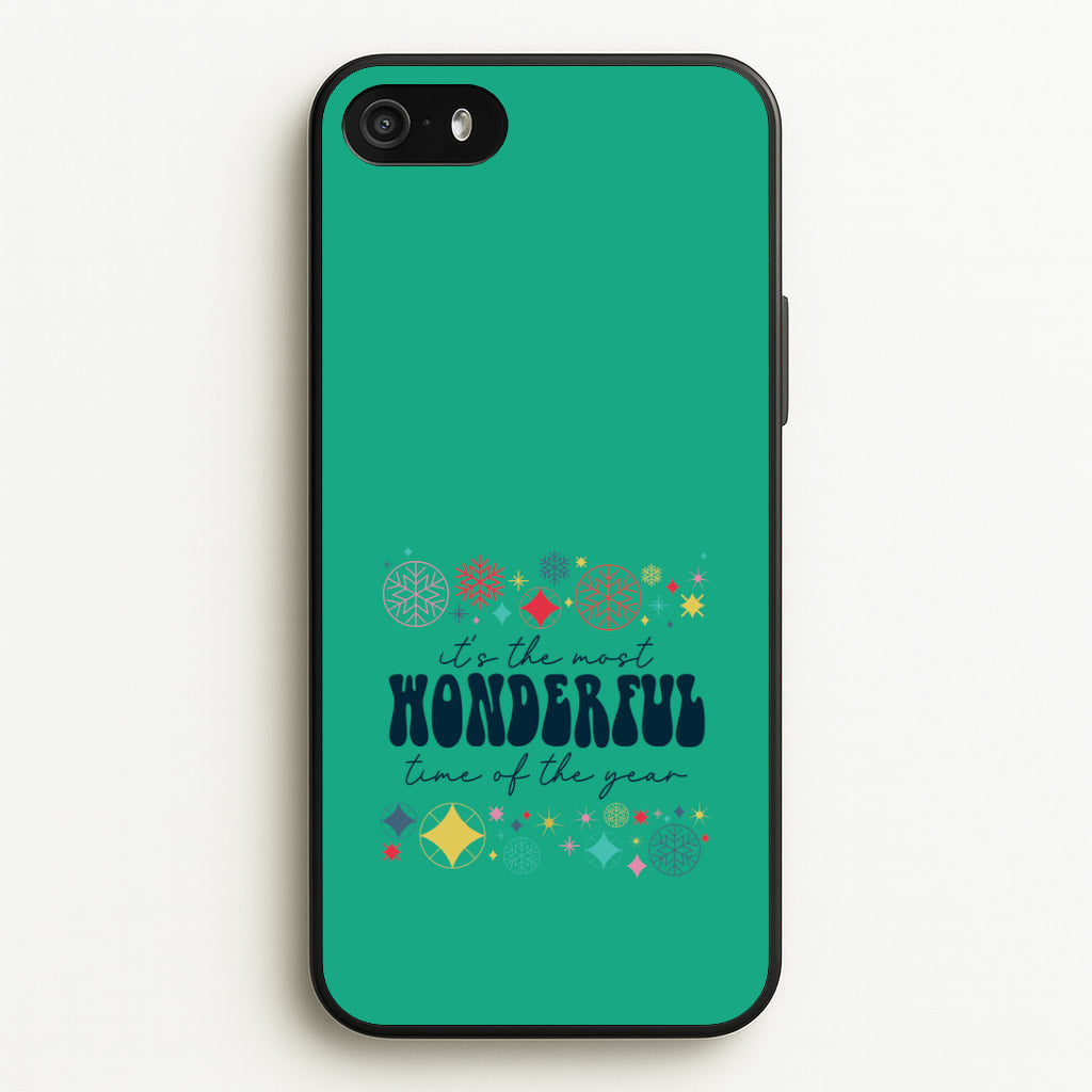 The Most Wonderful Time Of The Year Geometric iPhone 5 / 5s / SE 2016 Case