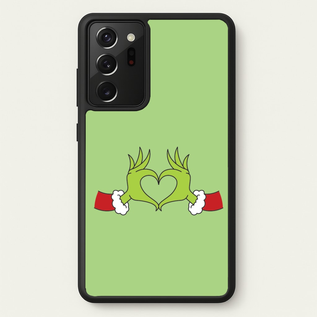 Christmas Green Heart Galaxy Note 20 Ultra Case