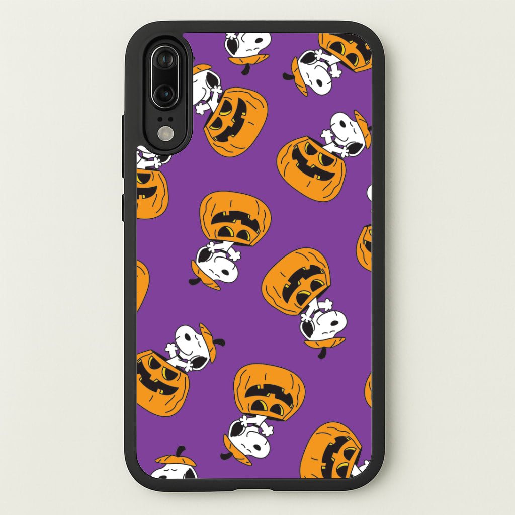Cartoon Beagle Pumpkin Pattern Huawei P20 Case