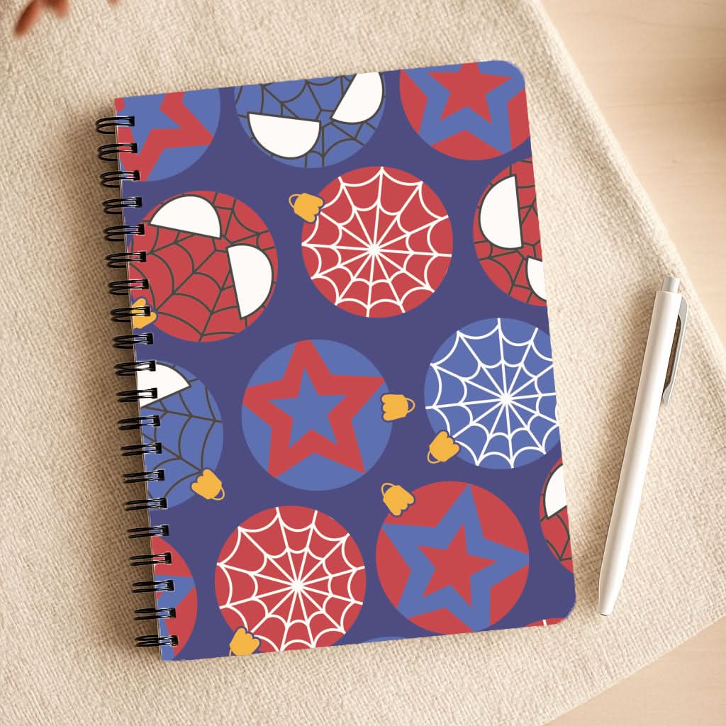 Spider Hero Baubles Pattern Notepad
