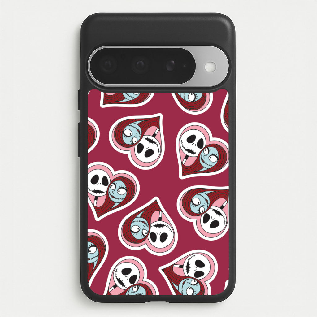 J And S Heart Pattern Google Pixel 10 Pro XL Case