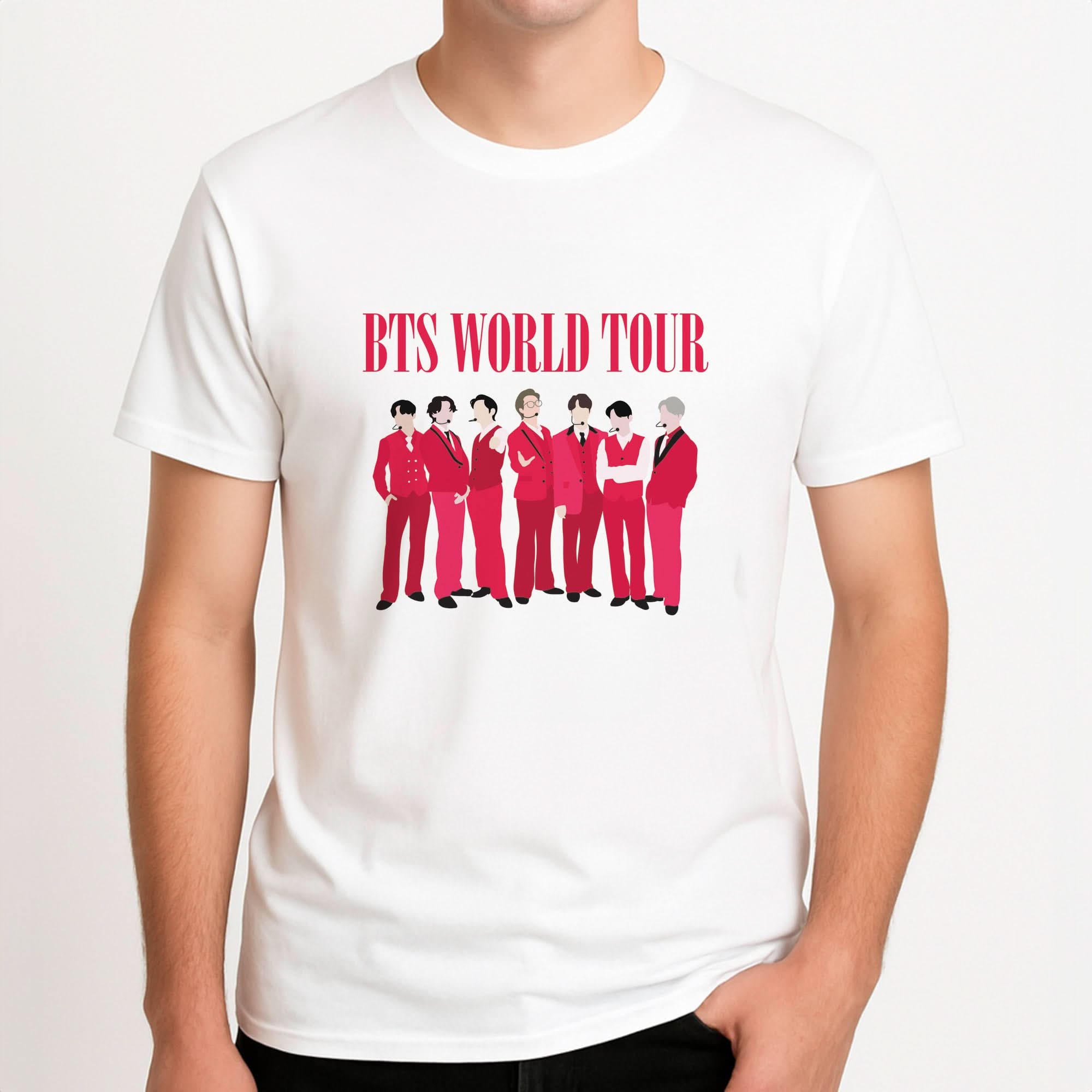K-Pop Band World Tour 2026 Mens T-Shirt
