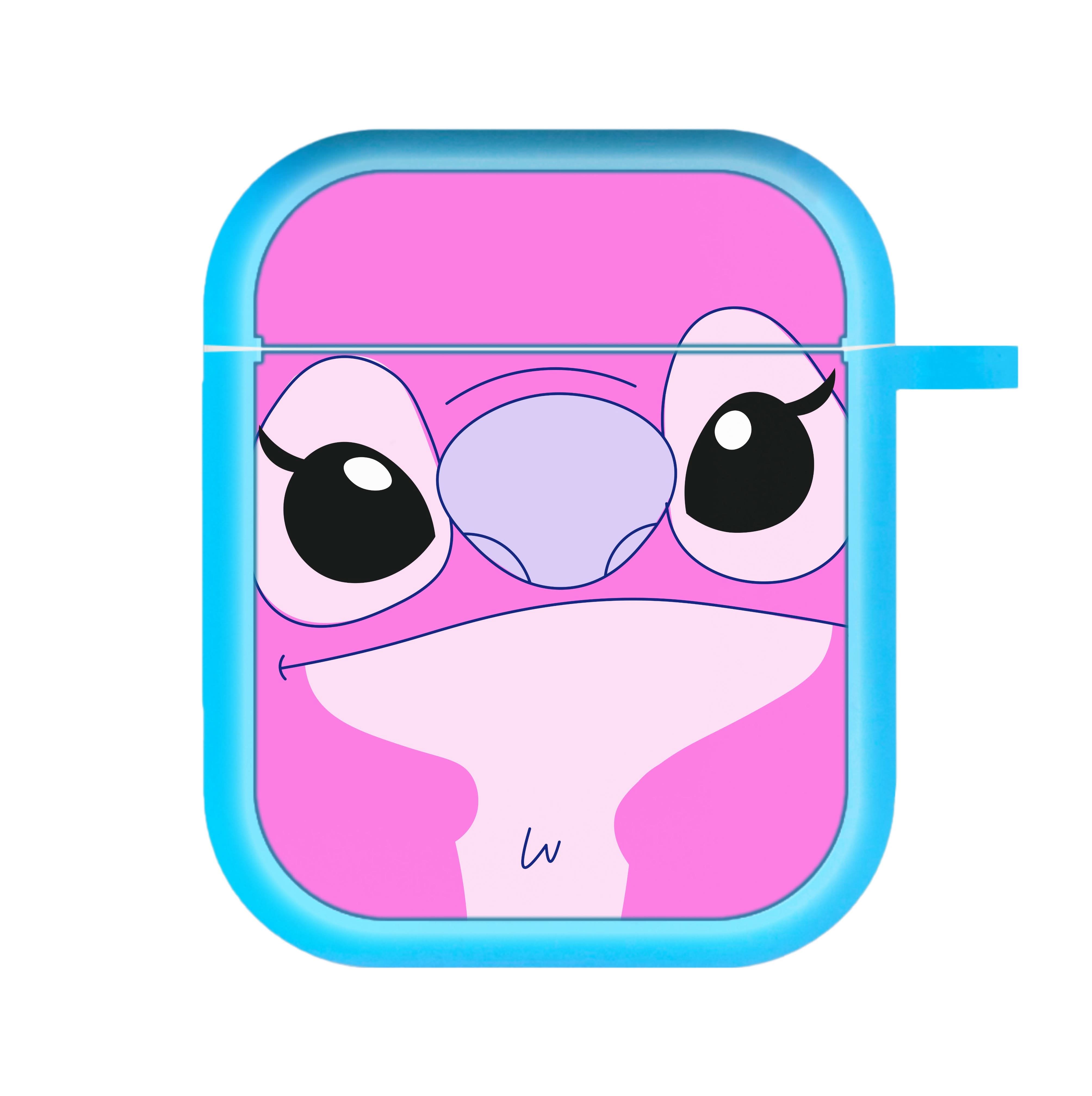 Cute Pink Alien Face AirPods Case
