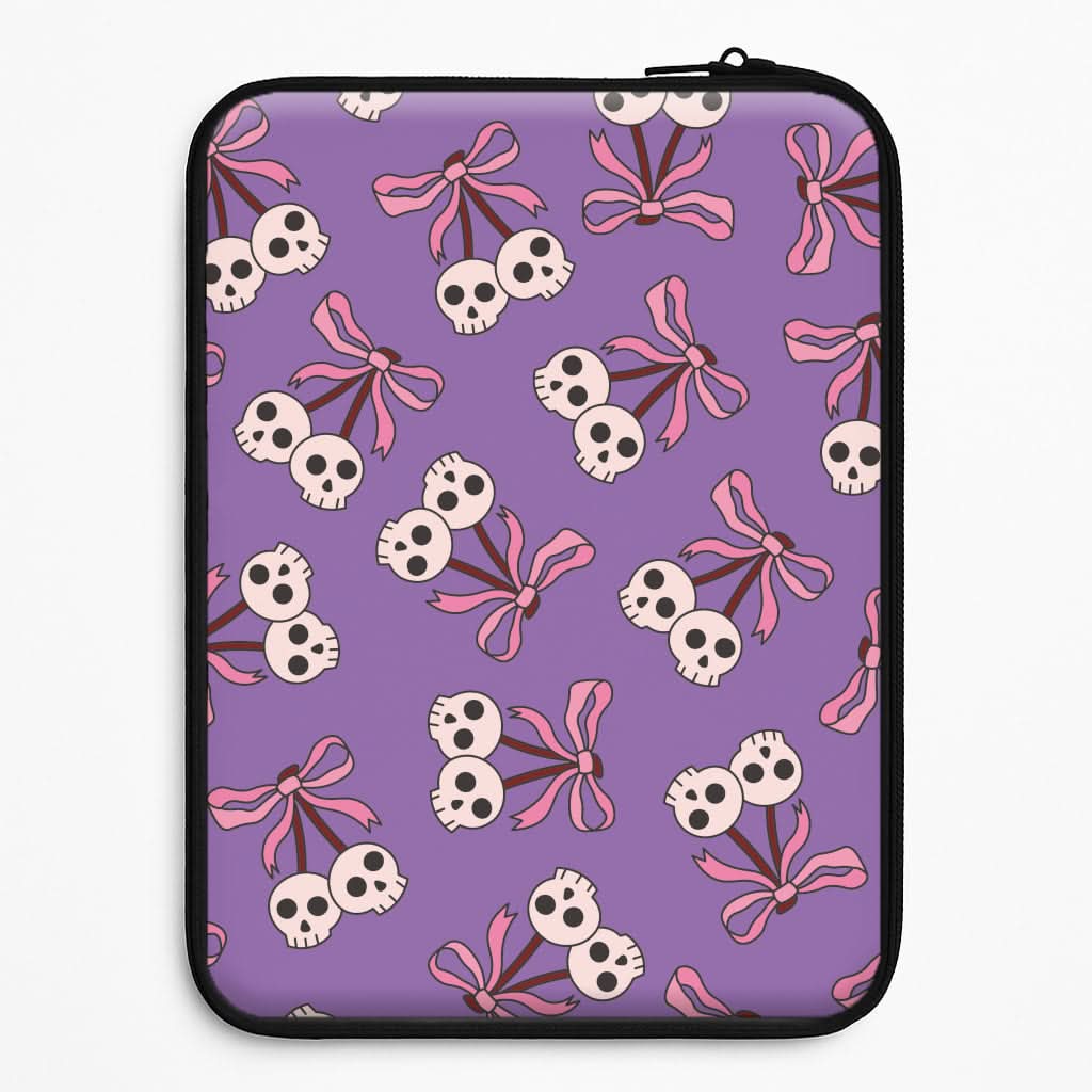 Cherry Skulls Pattern Universal Laptop Sleeve