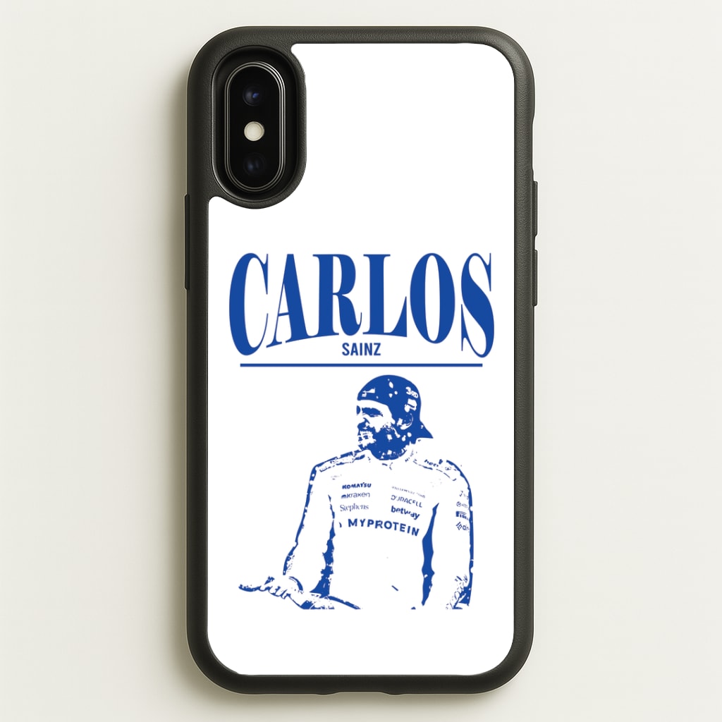 Carlos White And Blue iPhone X / XS Case