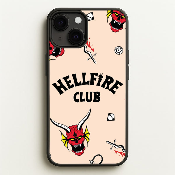 Hellfire Club Icons Collage Peach iPhone 13 Case