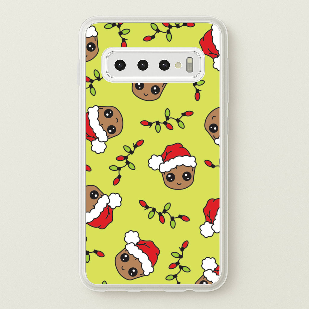 Christmas Tree Hero Pattern Galaxy S10 Case