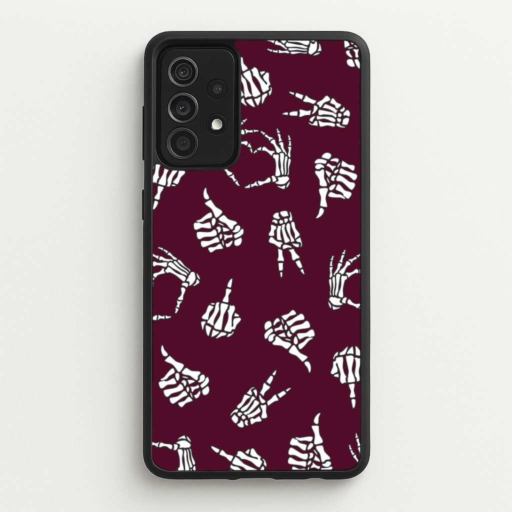 Skeleton Hands Pattern Galaxy A52 / A52s Case