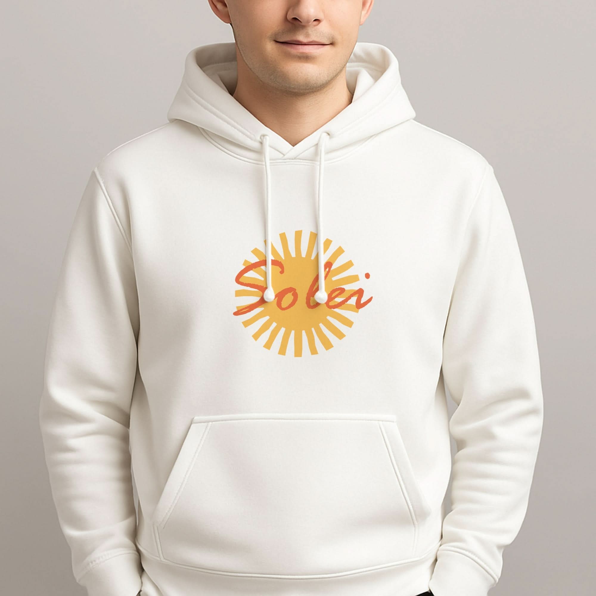 Abstract Sun Solei Mens Hoodie