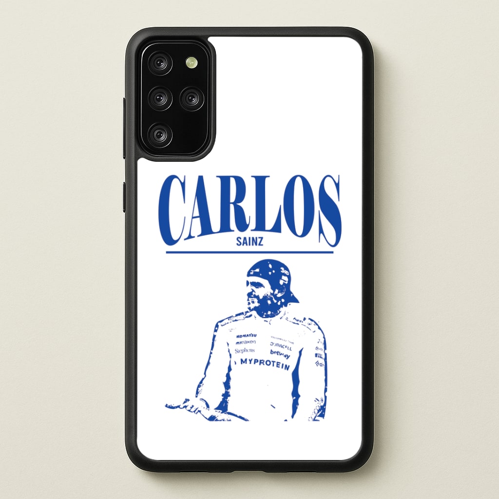 Carlos White And Blue Galaxy S20 Plus Case