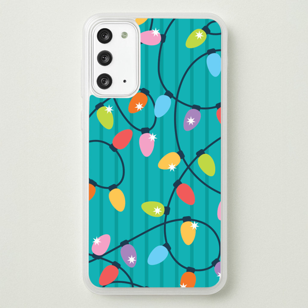 Funky Christmas Lights Pattern Galaxy Note 20 Case