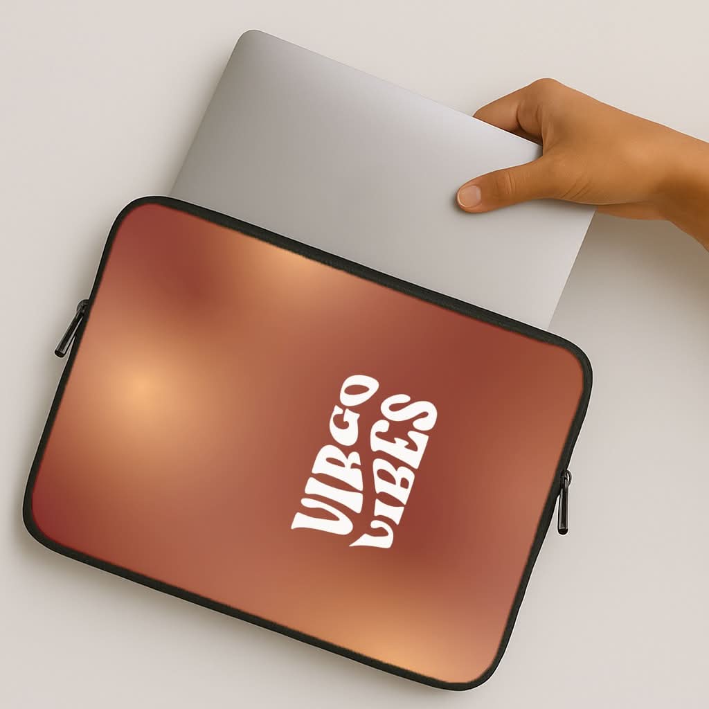 Virgo Vibes Gradient Zodiac MacBook Cover