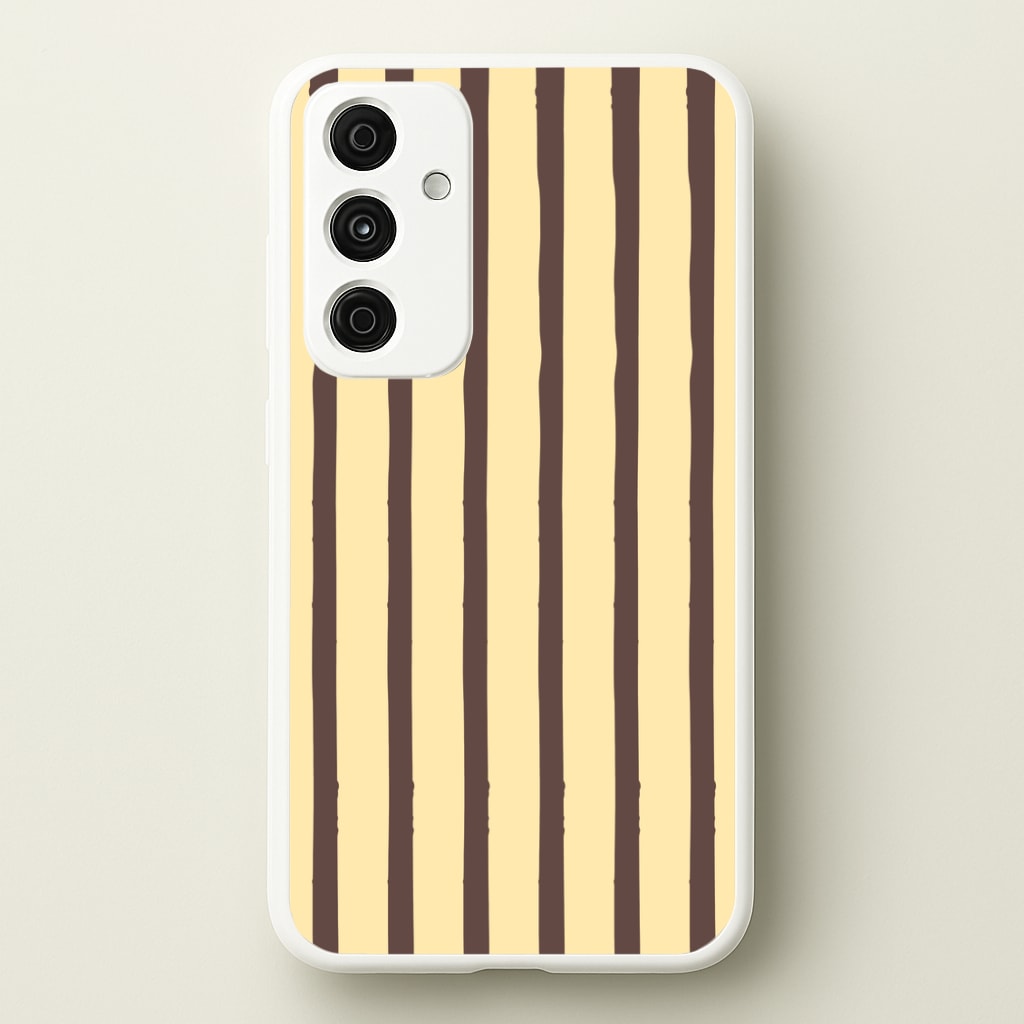 Vanilla & Chocolate Stripes Galaxy A35 Case